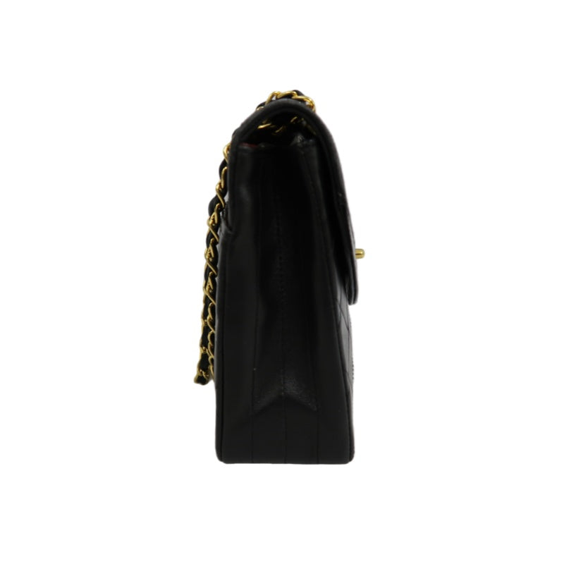 CHANEL Matelasse Cf Flap Shoulder Bag Caviar Leather Black Gold Hardware