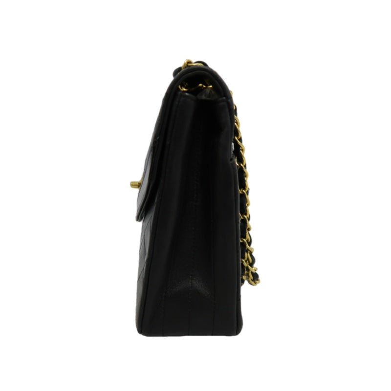 CHANEL Matelasse Cf Flap Shoulder Bag Caviar Leather Black Gold Hardware