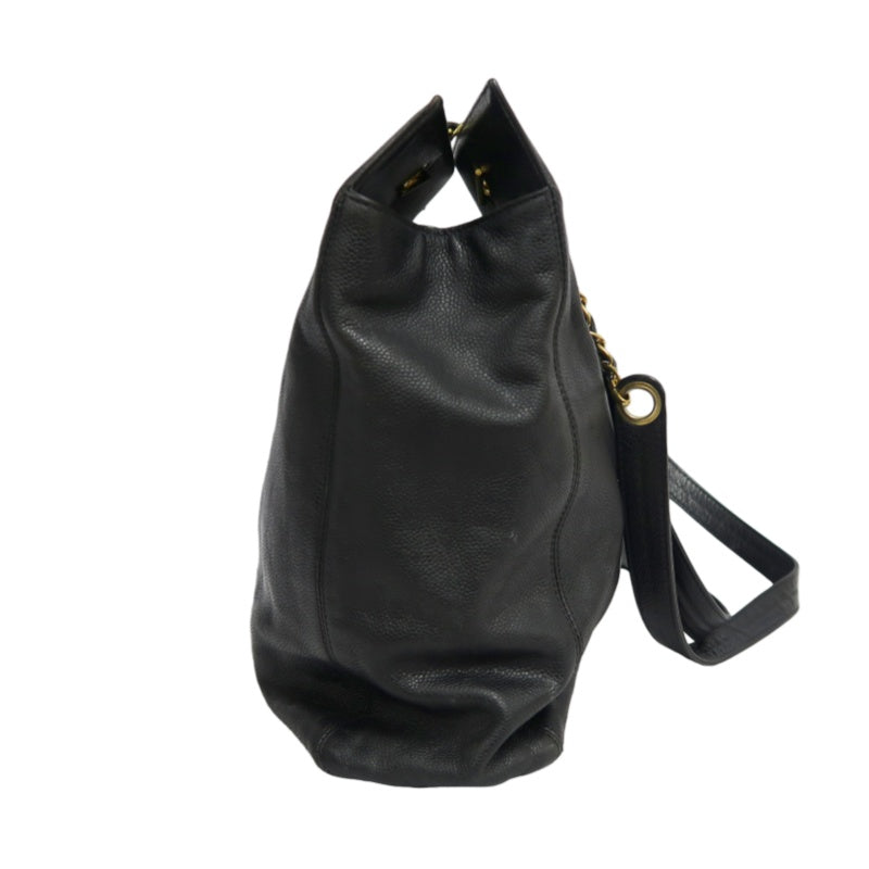 CHANEL Coco Mark Tote Bag, Caviar Skin, Black with Gold-Tone Hardware