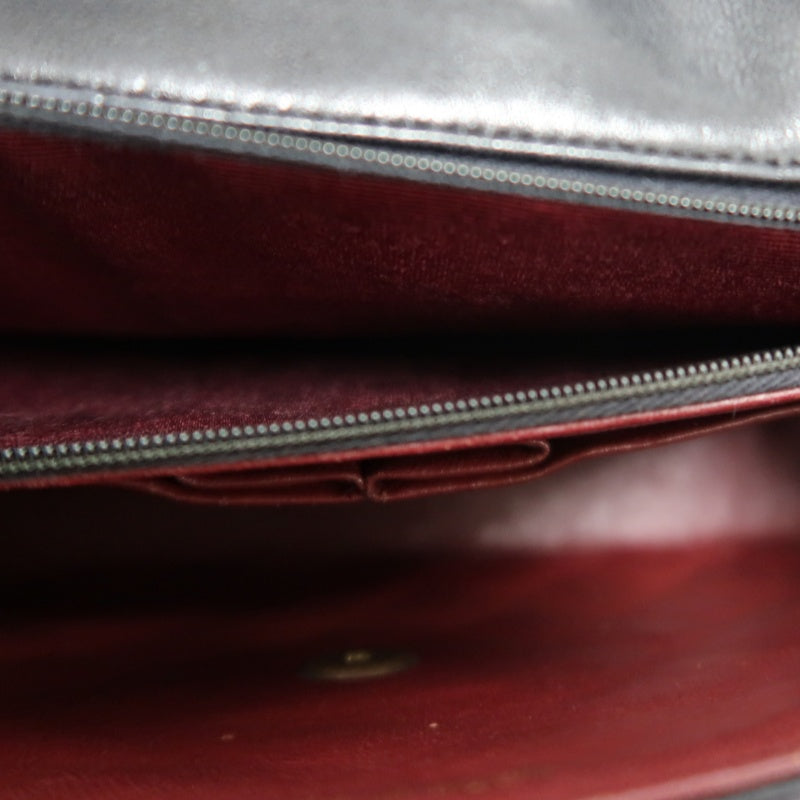 CHANEL Classic Flap Matelasse Shoulder Bag, Black Lambskin, Gold-Tone Hardware