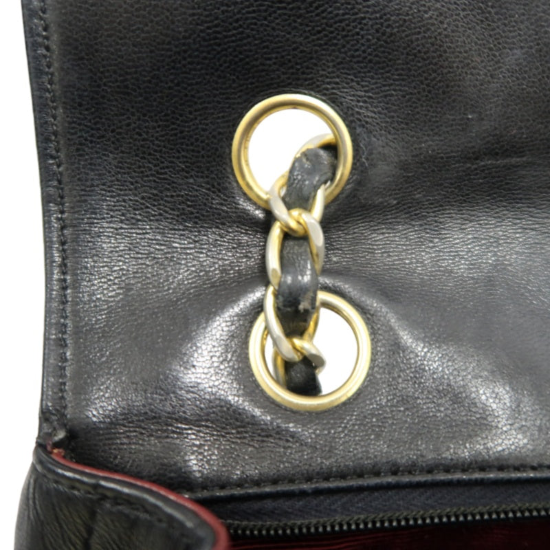 CHANEL Classic Flap Matelasse Shoulder Bag, Black Lambskin, Gold-Tone Hardware