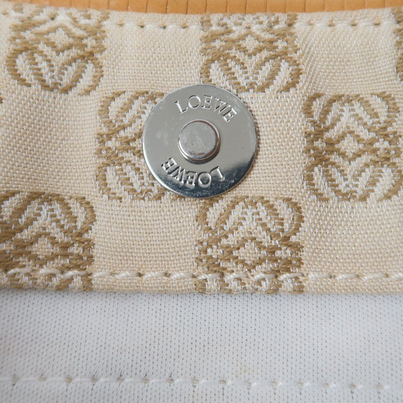 LOEWE Tote Bag, Canvas, Beige, Beige Monogram, Canvas Tote Shoulder Bag