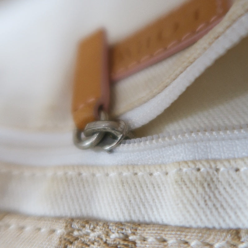 LOEWE Tote Bag, Canvas, Beige, Beige Monogram, Canvas Tote Shoulder Bag