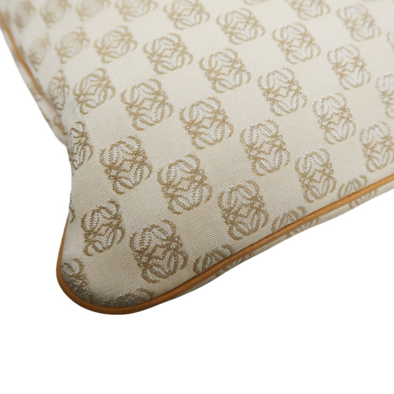 LOEWE Tote Bag, Canvas, Beige, Beige Monogram, Canvas Tote Shoulder Bag