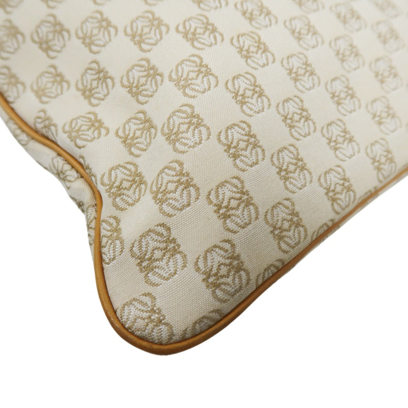 LOEWE Tote Bag, Canvas, Beige, Beige Monogram, Canvas Tote Shoulder Bag