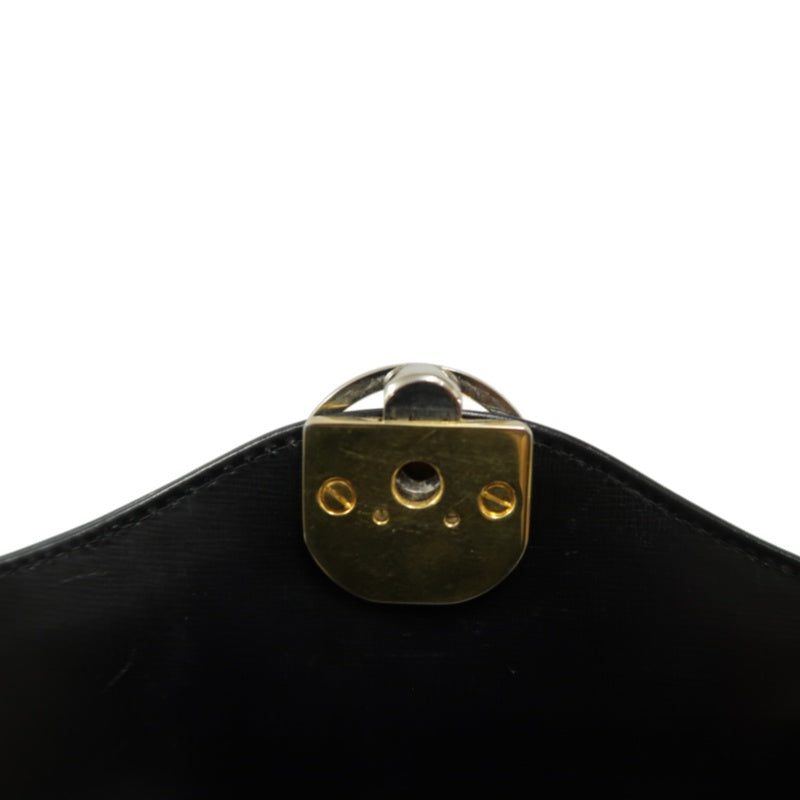 CELINE Shoulder Bag, Leather, Black, Gold‑toned Hardware