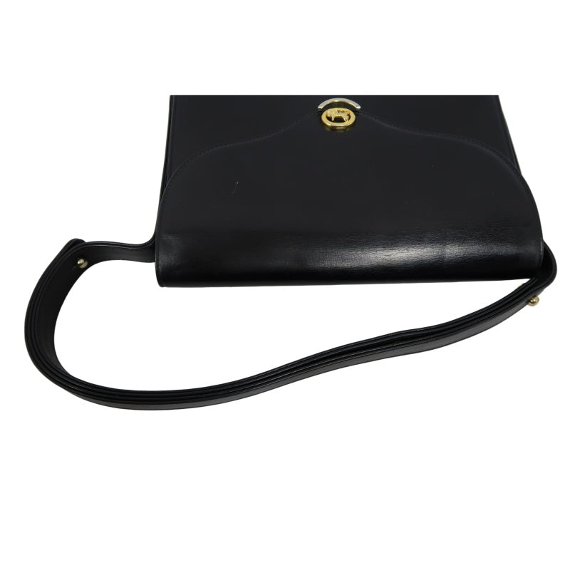 CELINE Shoulder Bag, Leather, Black, Gold‑toned Hardware
