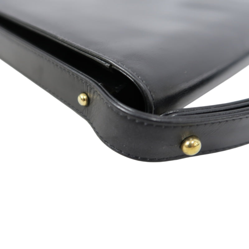 CELINE Shoulder Bag, Leather, Black, Gold‑toned Hardware