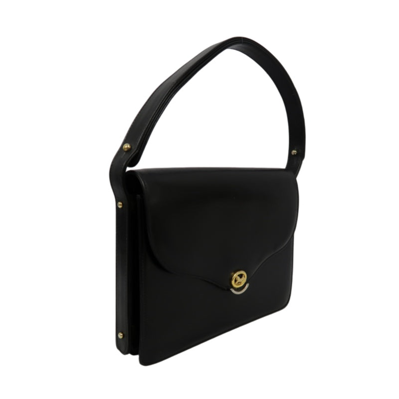 CELINE Shoulder Bag, Leather, Black, Gold‑toned Hardware