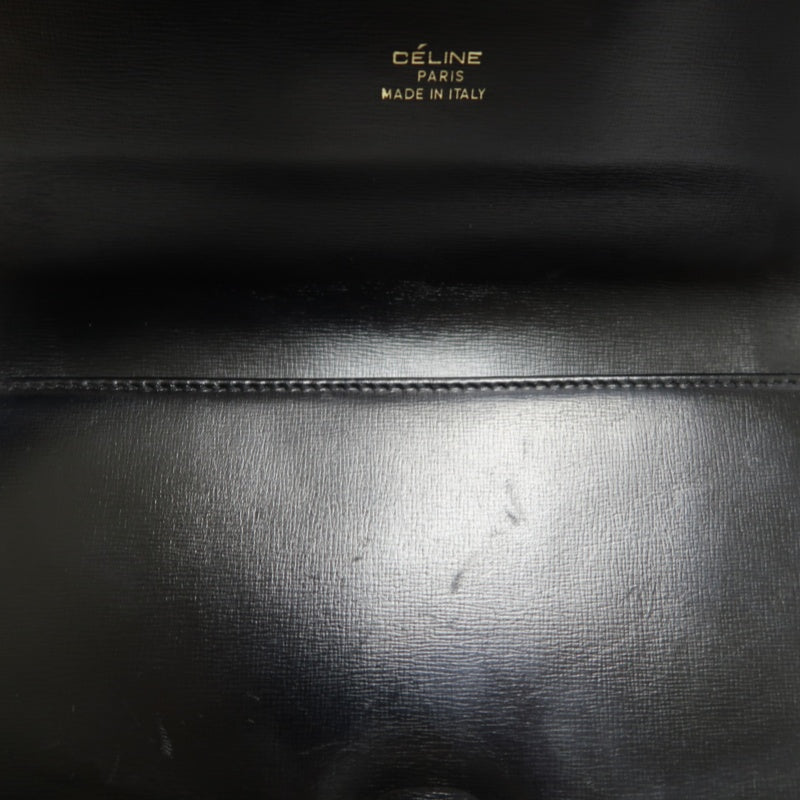 CELINE Shoulder Bag, Leather, Black, Gold‑toned Hardware