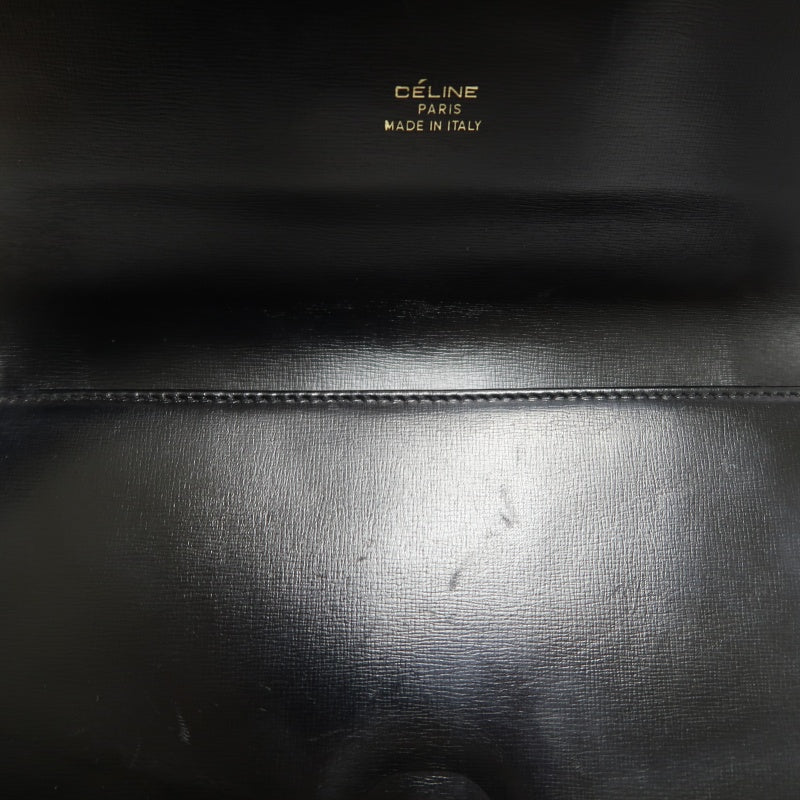 CELINE Shoulder Bag, Leather, Black, Gold‑toned Hardware
