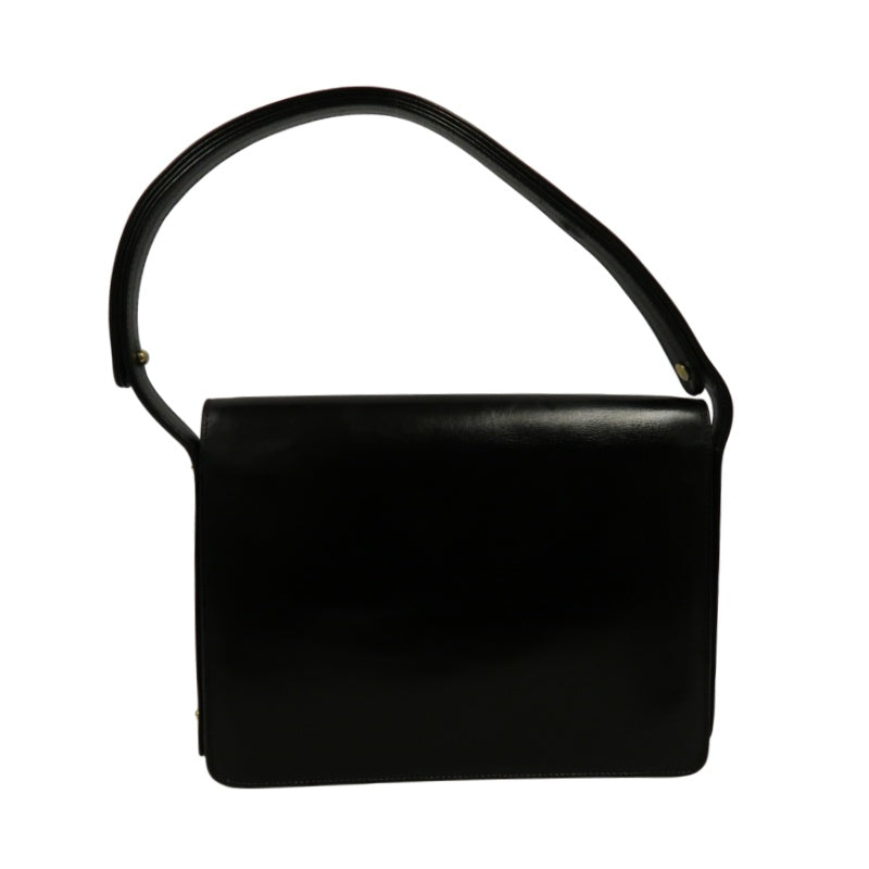 CELINE Shoulder Bag, Leather, Black, Gold‑toned Hardware