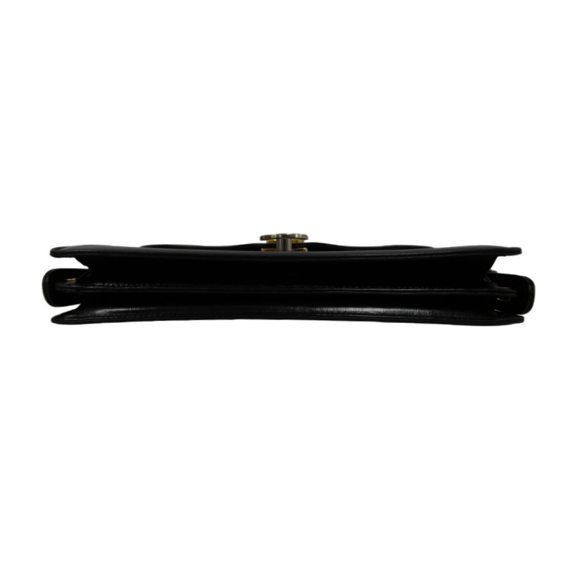 CELINE Shoulder Bag, Leather, Black, Gold‑toned Hardware