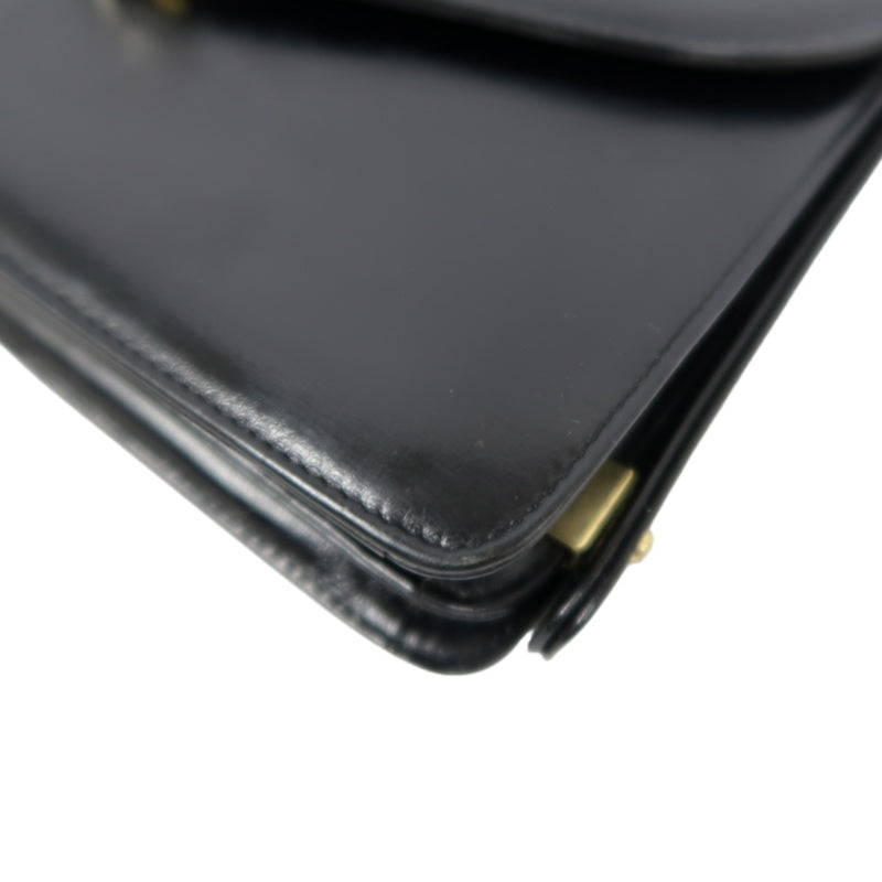 CELINE Shoulder Bag, Leather, Black, Gold‑toned Hardware