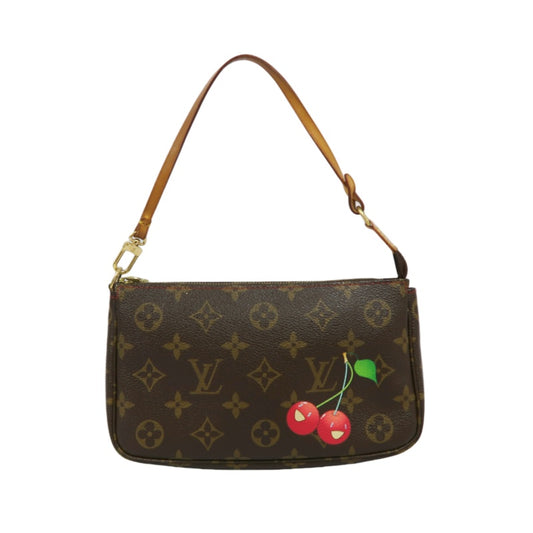 Louis Vuitton (LV) Monogram Cherry Limited Edition Pouch (Handbag/Armpit Bag), Includes Dust Bag
