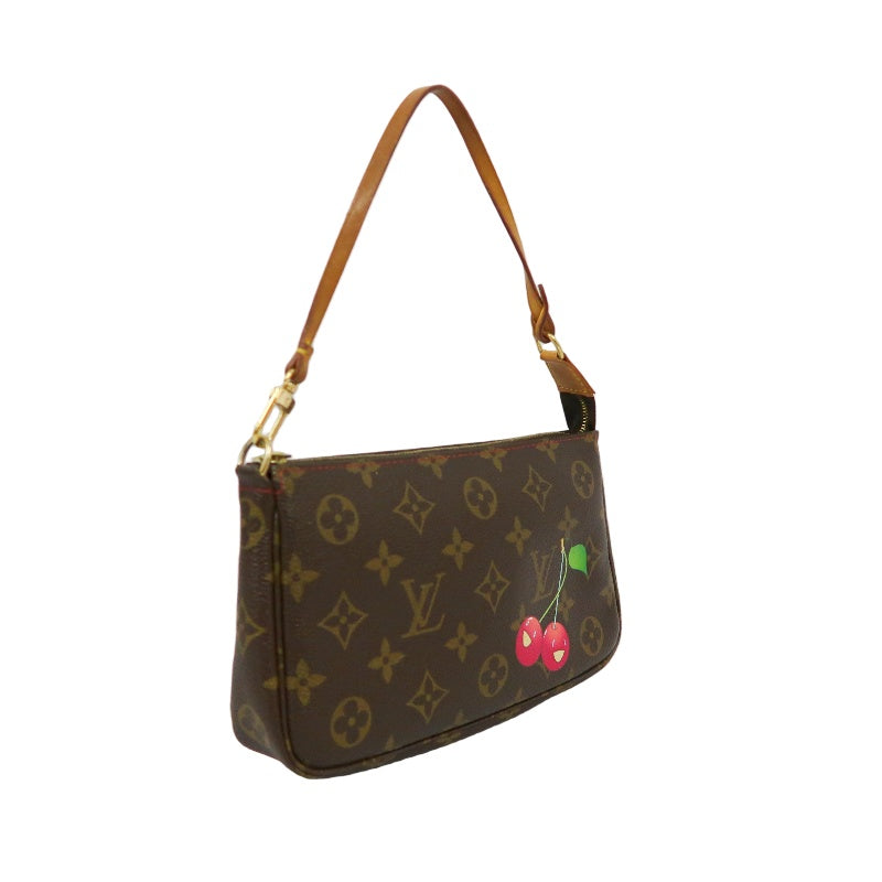 Louis Vuitton (LV) Monogram Cherry Limited Edition Pouch (Handbag/Armpit Bag), Includes Dust Bag