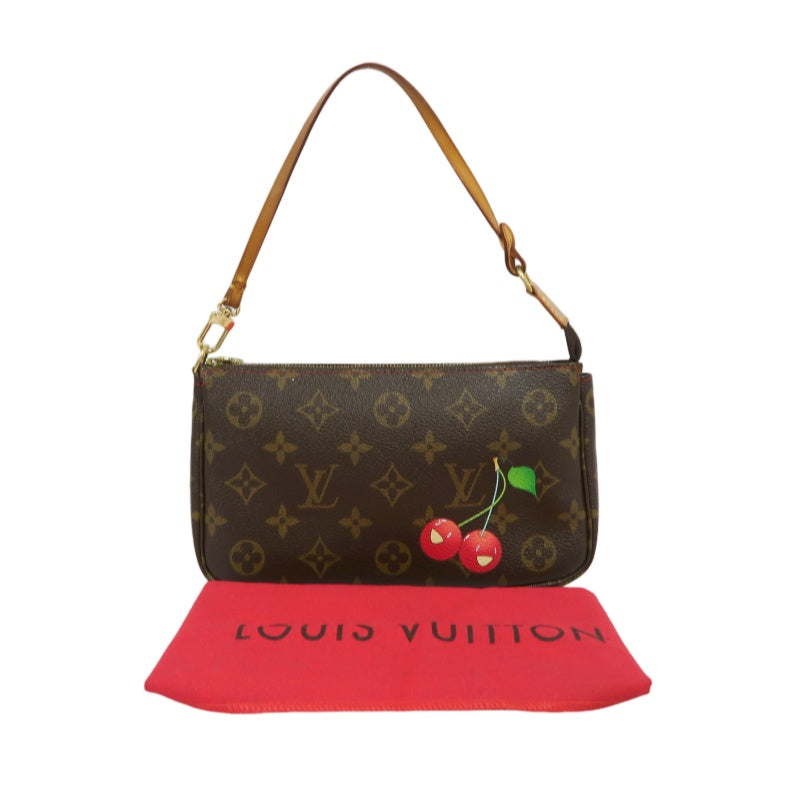 Louis Vuitton (LV) Monogram Cherry Limited Edition Pouch (Handbag/Armpit Bag), Includes Dust Bag