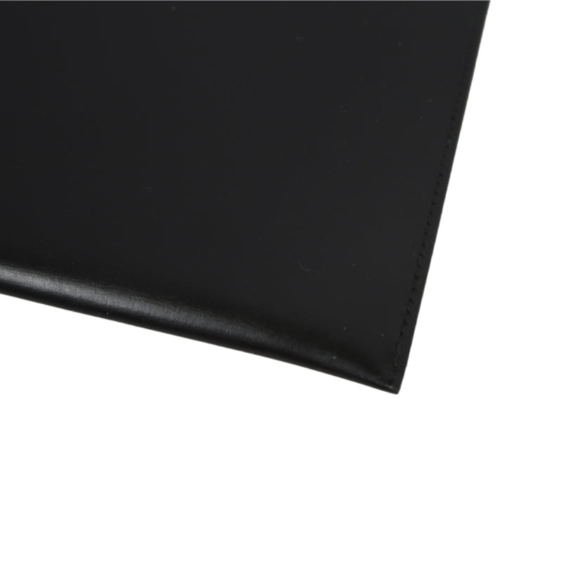 HERMES Enveloppe Trio Wallet Calfskin Black with Box