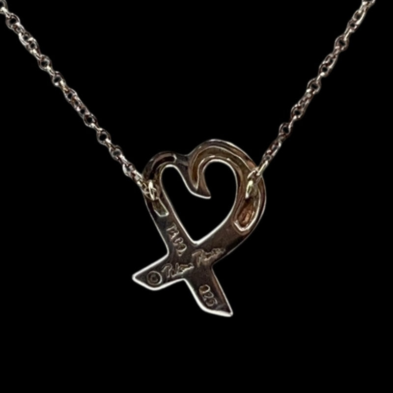 TIFFANY & Co. SV925 silver Open Heart necklace