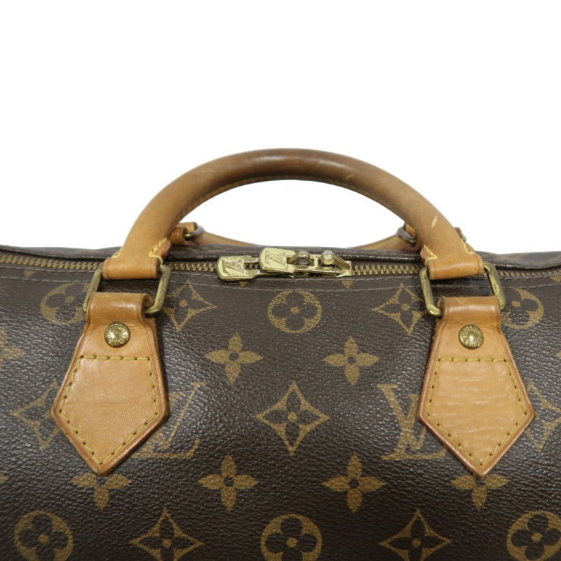 LOUIS VUITTON Speedy 30 Monogram Canvas Shoulder Bag Brown