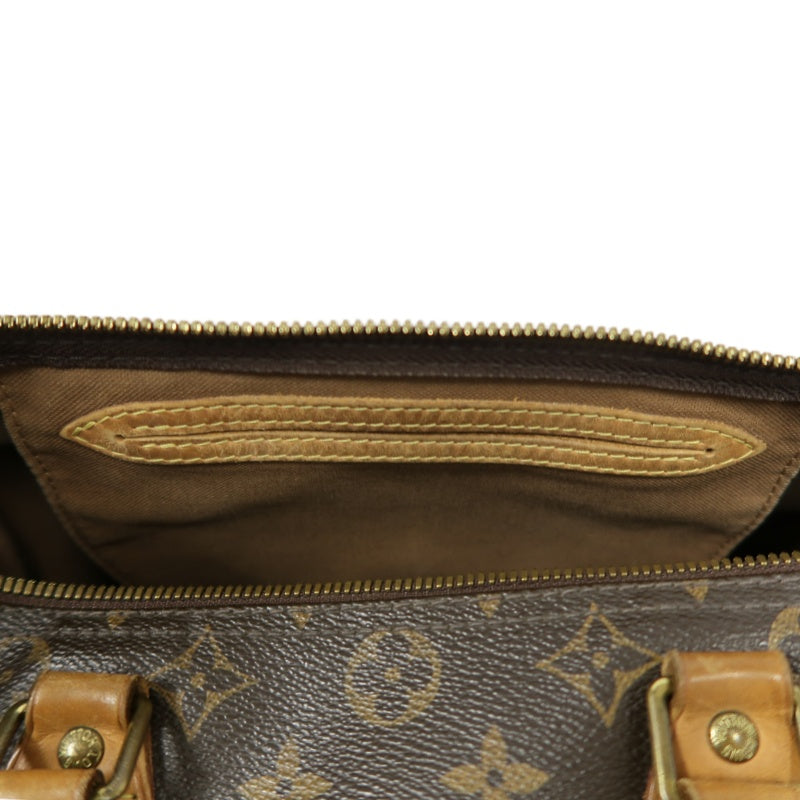 LOUIS VUITTON Speedy 30 Monogram Canvas Shoulder Bag Brown