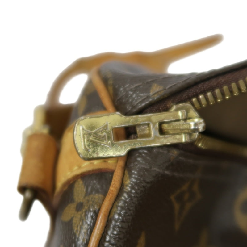 LOUIS VUITTON Speedy 30 Monogram Canvas Shoulder Bag Brown