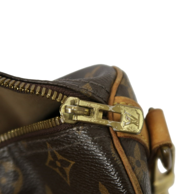 LOUIS VUITTON Speedy 30 Monogram Canvas Shoulder Bag Brown
