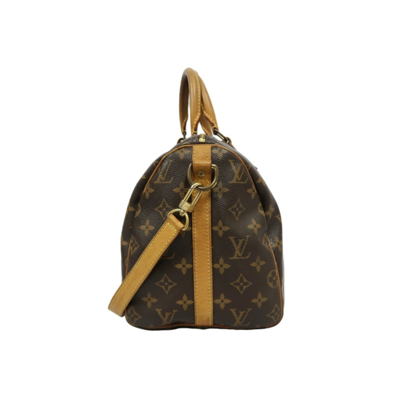 LOUIS VUITTON Speedy 30 Monogram Canvas Shoulder Bag Brown