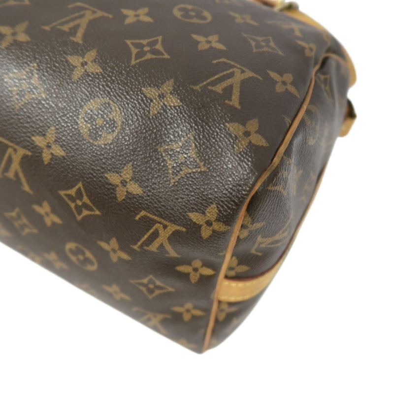 LOUIS VUITTON Speedy 30 Monogram Canvas Shoulder Bag Brown