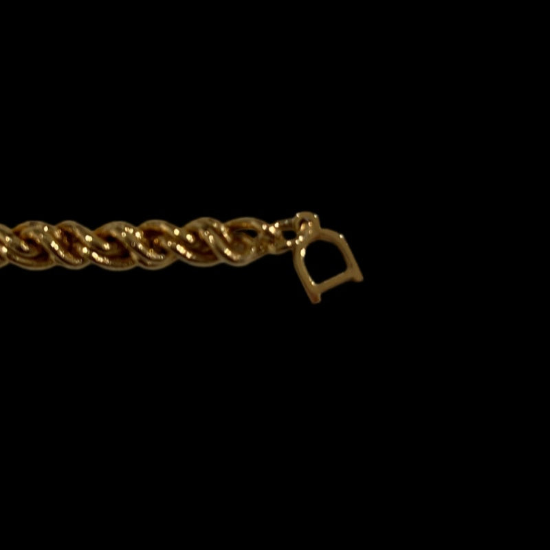 DIOR gold plated twist bracelet