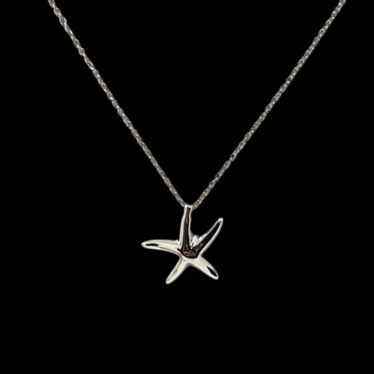 TIFFANY & Co. Starfish Pendant Necklace in Sterling Silver 925