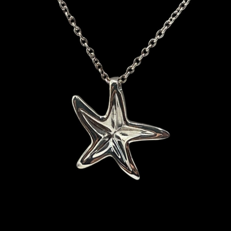 TIFFANY & Co. Starfish Pendant Necklace in Sterling Silver 925