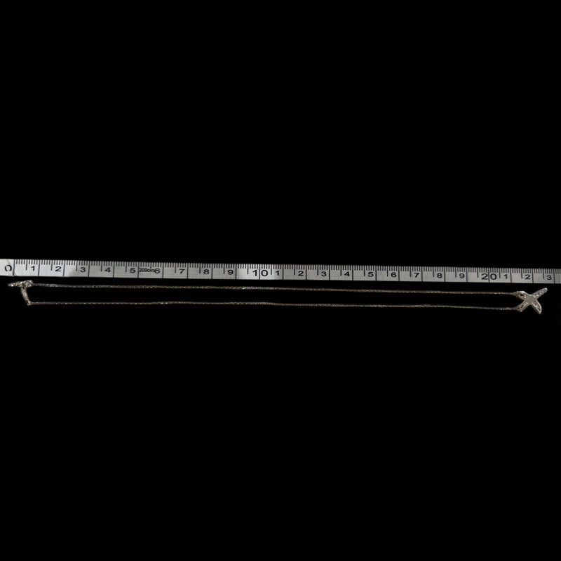 TIFFANY & Co. SV925 silver Roman numeral X (Kiss) necklace