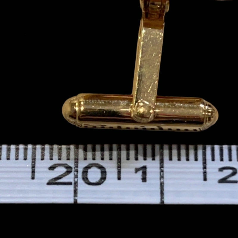 GIVENCHY gold plated cufflinks with logo, with box