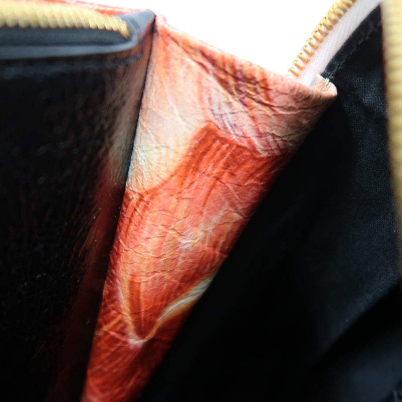BALENCIAGA Hibiscus Canvas Shoulder/Handbag, Orange, Includes Dust Bag & Instruction Manual