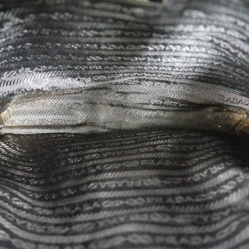 PRADA Prada Tote Bag Nylon Black PRADA Black Nylon Underarm Handbag