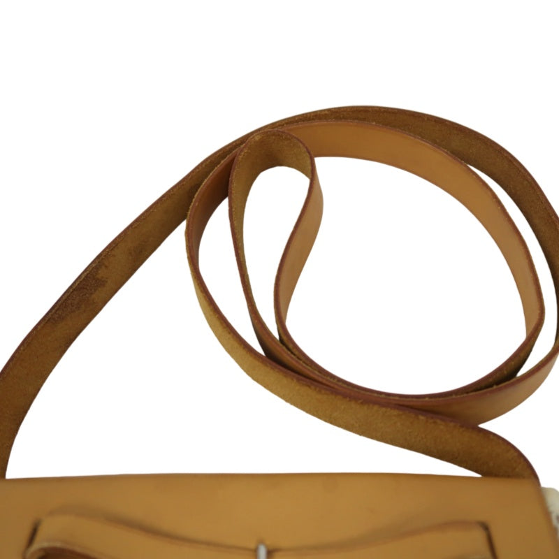 HERMES  Herbag TPM Shoulder Bag, Beige Canvas, Includes Extra Black Bag