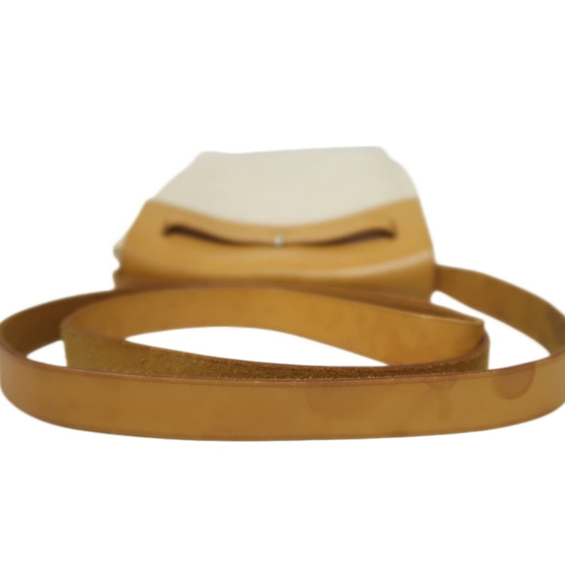 HERMES  Herbag TPM Shoulder Bag, Beige Canvas, Includes Extra Black Bag