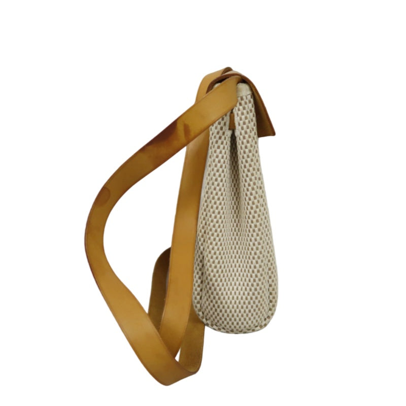 HERMES  Herbag TPM Shoulder Bag, Beige Canvas, Includes Extra Black Bag
