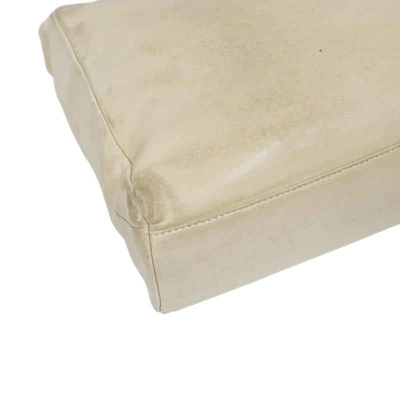 PRADA handbag leather beige cowhide tote bag