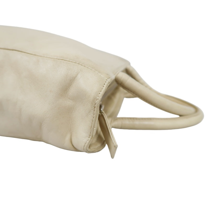 PRADA handbag leather beige cowhide tote bag