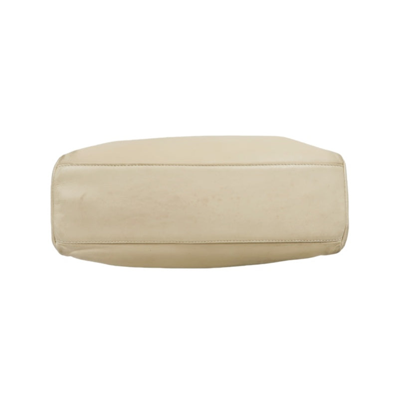 PRADA handbag leather beige cowhide tote bag