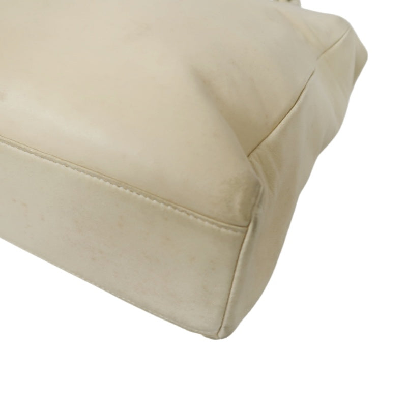 PRADA handbag leather beige cowhide tote bag