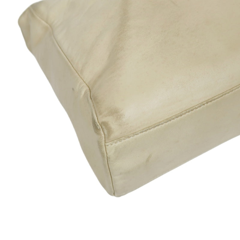 PRADA handbag leather beige cowhide tote bag