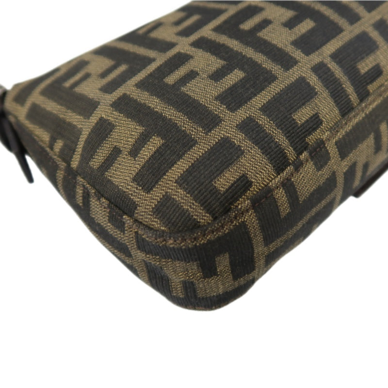 Fendi Zucca Mamma Baguette Canvas Handbag Brown