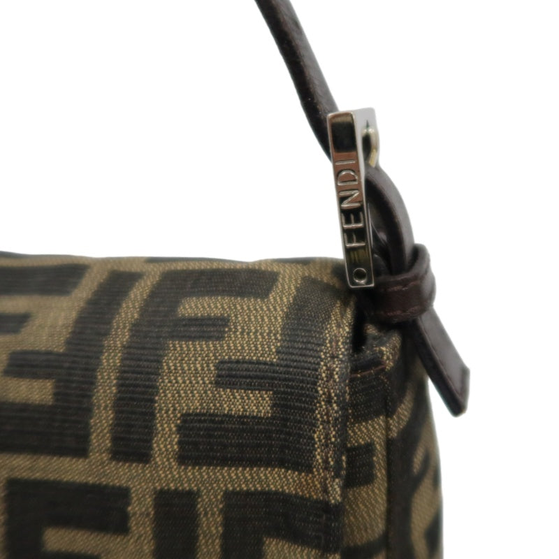 Fendi Zucca Mamma Baguette Canvas Handbag Brown