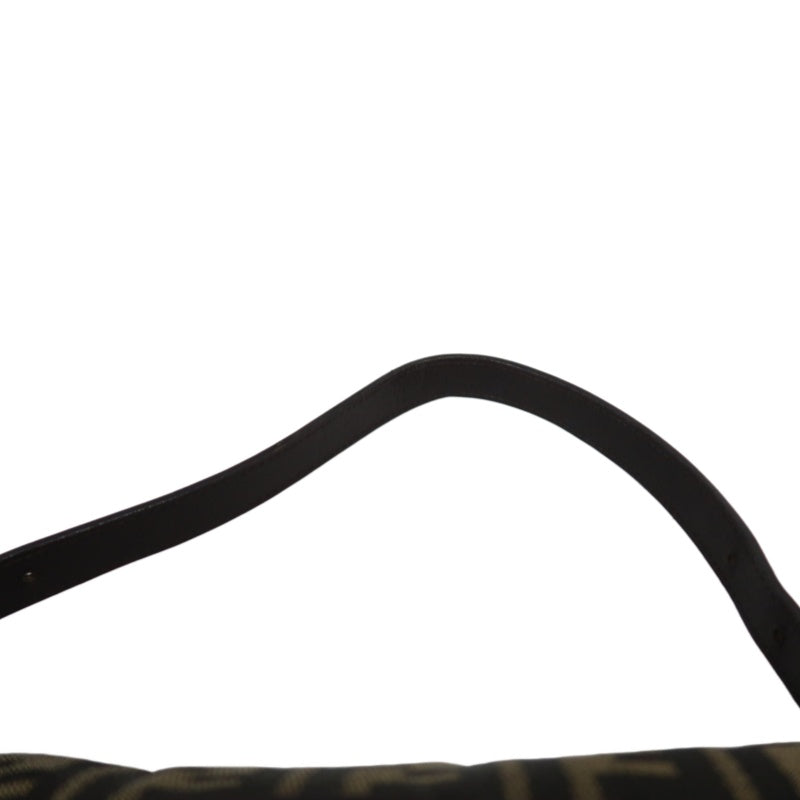 Fendi Zucca Mamma Baguette Canvas Handbag Brown