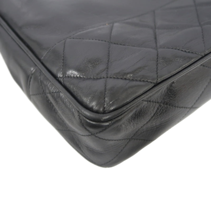 CHANEL Tote Bag, Lambskin, Black, Gold Hardware, Shoulder Bag