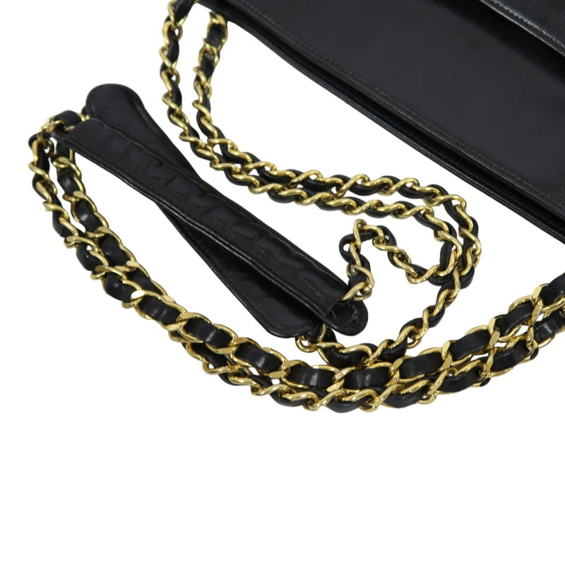 CHANEL Tote Bag, Lambskin, Black, Gold Hardware, Shoulder Bag
