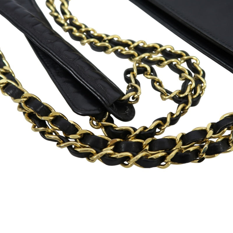 CHANEL Tote Bag, Lambskin, Black, Gold Hardware, Shoulder Bag